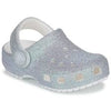 Crocs Classic Iridescent Glitter Kids Clog Silver
