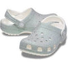 Crocs Classic Iridescent Glitter Kids Clog Silver