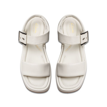 Clarks Alda Strap Off White Leather