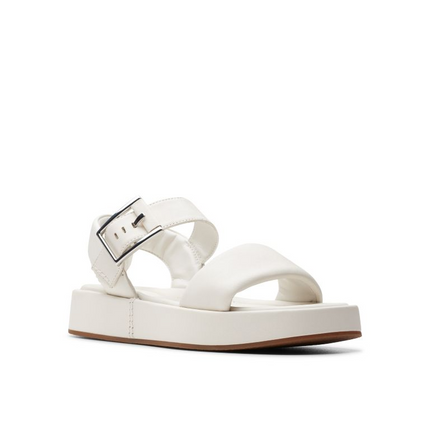 Clarks Alda Strap Off White Leather