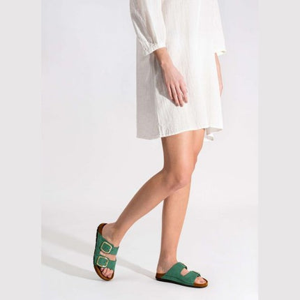 Rohde 5879-60 Green Ladies Mule Sandals