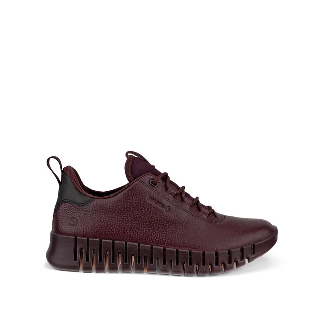 Ecco 21823301385 Gruuv Fig Burgundy Ladies Trainers