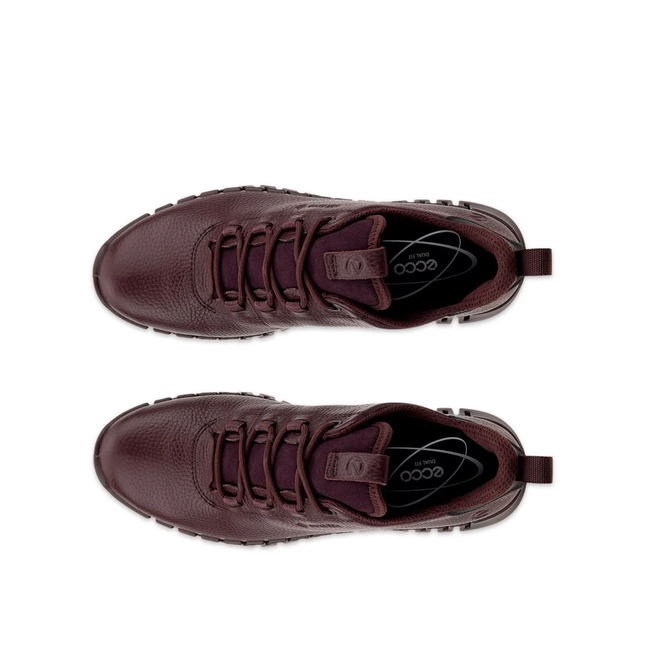 Ecco 21823301385 Gruuv Fig Burgundy Ladies Trainers