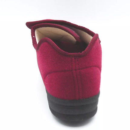 FAR Granit Ladies Wide-Fit Easy Open Velcro Slippers Mens Extra-Room House Shoes Shock-Absorbing Sole