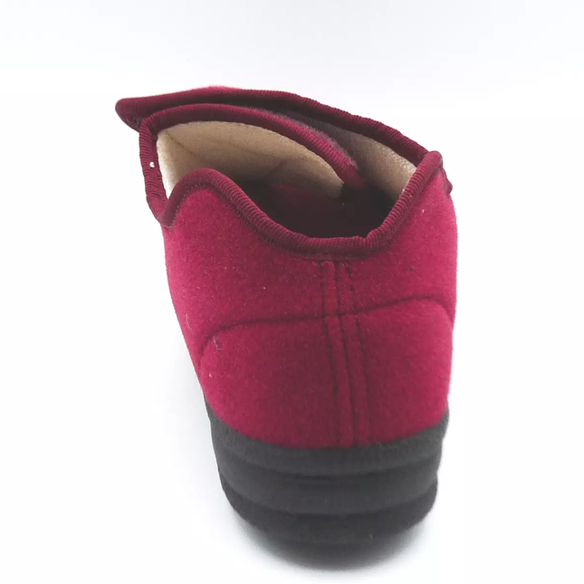 FAR Granit Ladies Wide-Fit Easy Open Velcro Slippers Mens Extra-Room House Shoes Shock-Absorbing Sole