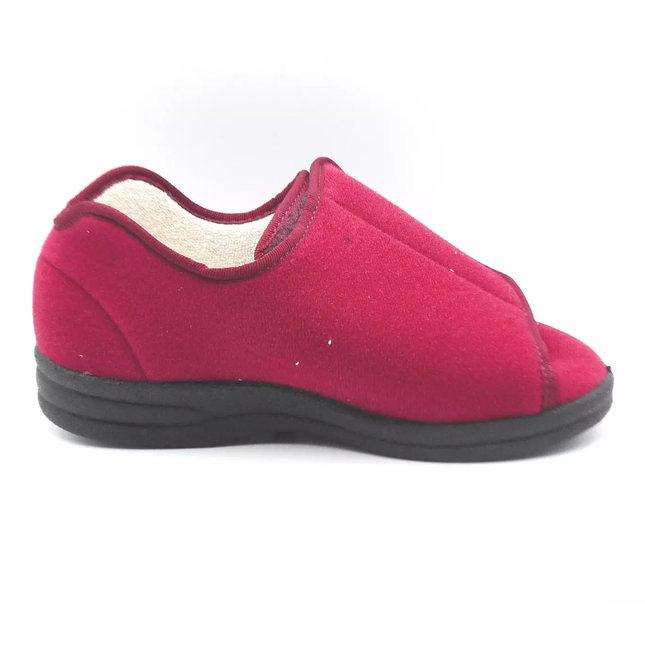 FAR Granit Ladies Wide-Fit Easy Open Velcro Slippers Mens Extra-Room House Shoes Shock-Absorbing Sole