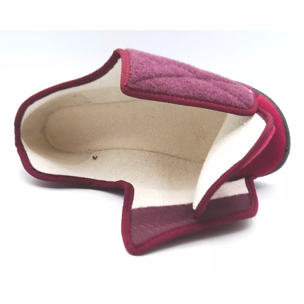 FAR Granit Ladies Wide-Fit Easy Open Velcro Slippers Mens Extra-Room House Shoes Shock-Absorbing Sole