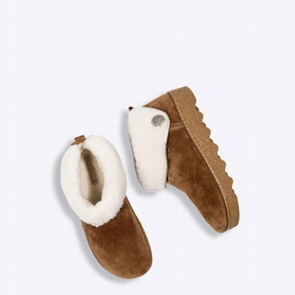 Rohde 6128-76 Tan Ladies Comfort Slippers