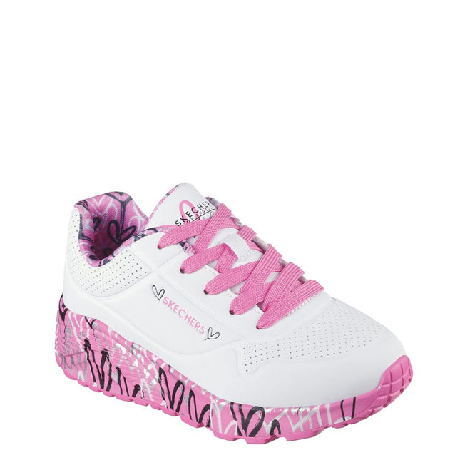 Skechers X Jgoldcrown: Uno Lite White