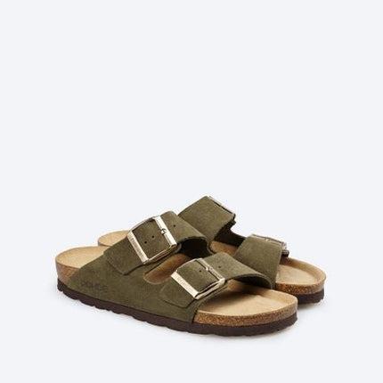 Rohde 5590-63 Alba Fern Ladies Mule Sandals Green Suede Sunnys