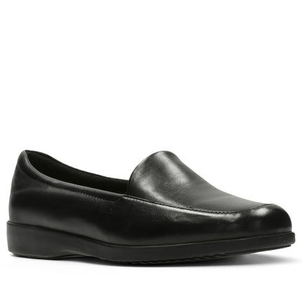 Clarks Georgia Black Leather