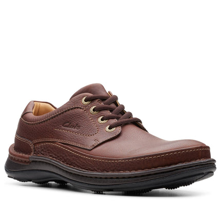 Clarks Nature Three Mahogany Leather