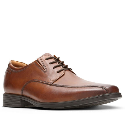 Clarks Tilden Walk Dark Tan Leather
