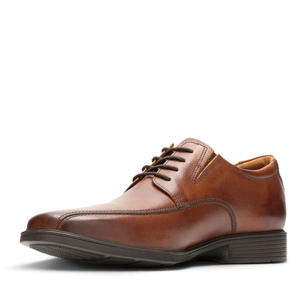 Clarks Tilden Walk Dark Tan Leather