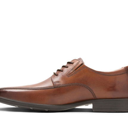Clarks Tilden Walk Dark Tan Leather