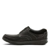 Clarks Cotrell Edge Black Oily Leather - Wide Width