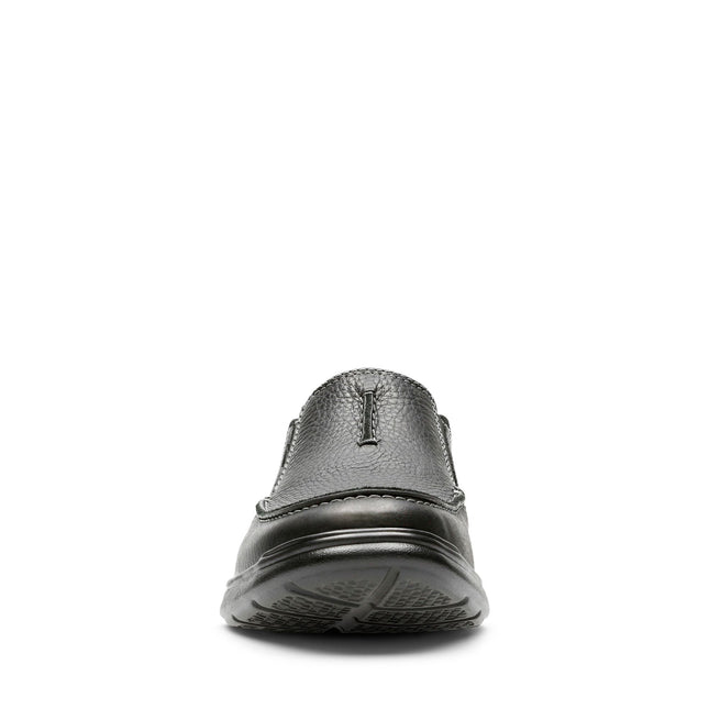Clarks Cotrell Free Black Oily Leather - Standard Width - Lightweight & Long-lasting