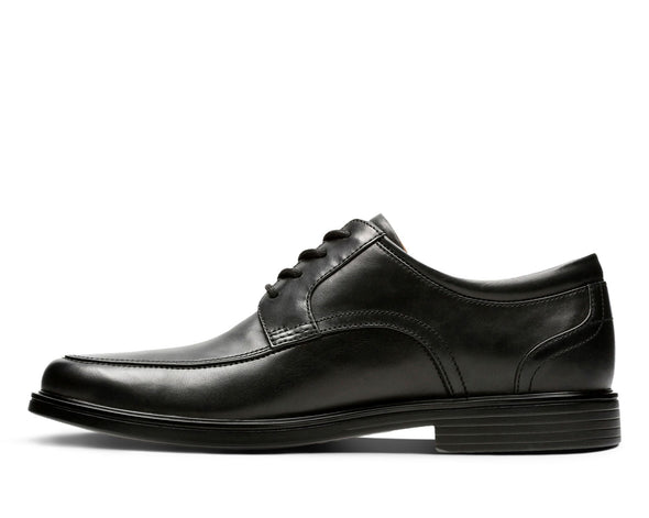 Clarks Un Aldric Park Black Leather - Standard Width