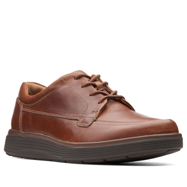 Clarks Un Abode Ease Dark Tan Leather - Wide Width