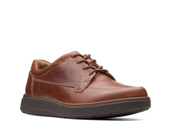 Clarks Un Abode Ease Dark Tan Leather - Wide Width