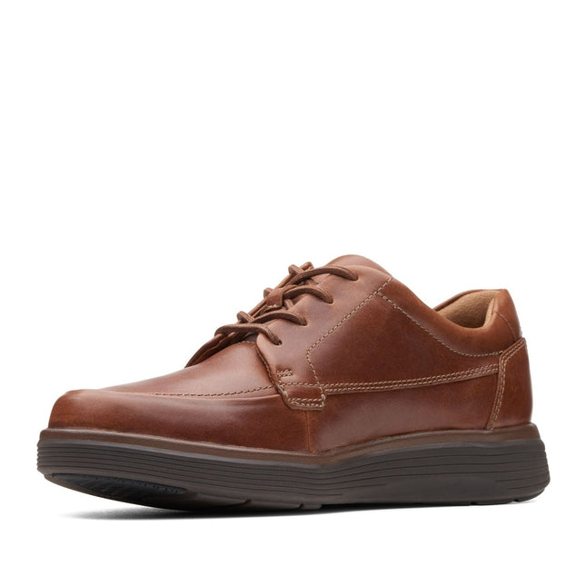 Clarks Un Abode Ease Dark Tan Leather - Wide Width