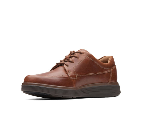 Clarks Un Abode Ease Dark Tan Leather - Wide Width