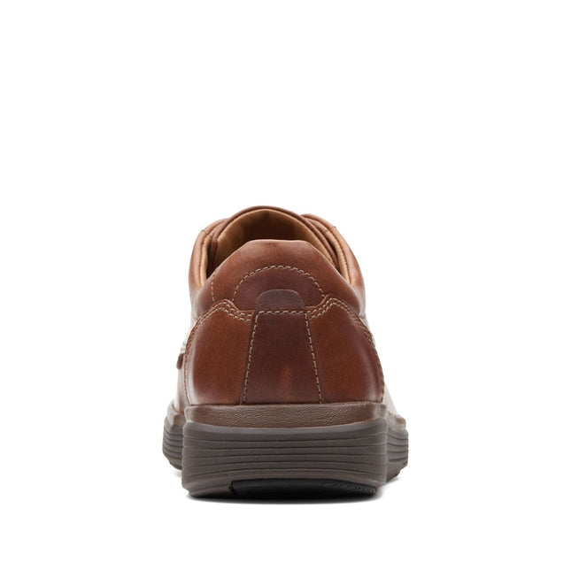 Clarks Un Abode Ease Dark Tan Leather - Wide Width
