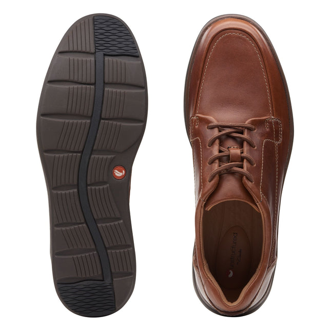 Clarks Un Abode Ease Dark Tan Leather - Wide Width
