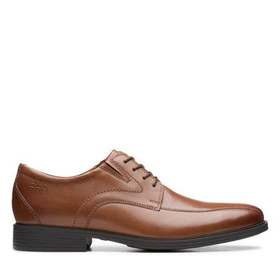 Clarks Whiddon Pace Dark Tan Leather