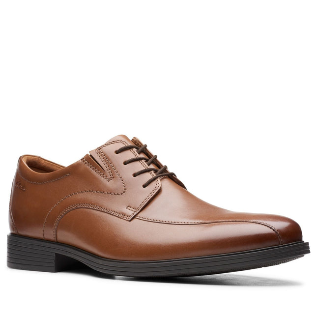 Clarks Whiddon Pace Dark Tan Leather