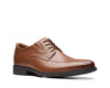 Clarks Whiddon Pace Dark Tan Leather