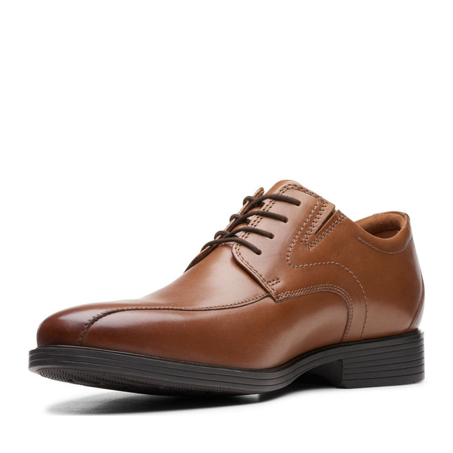 Clarks Whiddon Pace Dark Tan Leather