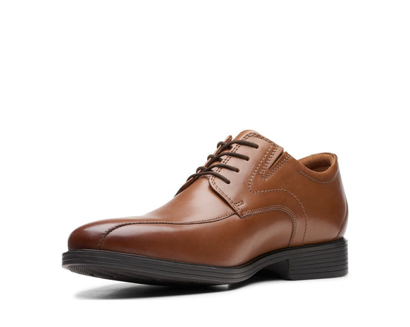 Clarks Whiddon Pace Dark Tan Leather