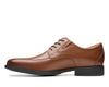 Clarks Whiddon Pace Dark Tan Leather