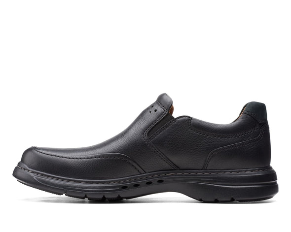 Clarks Un Brawley Step Black Leather Standard Width