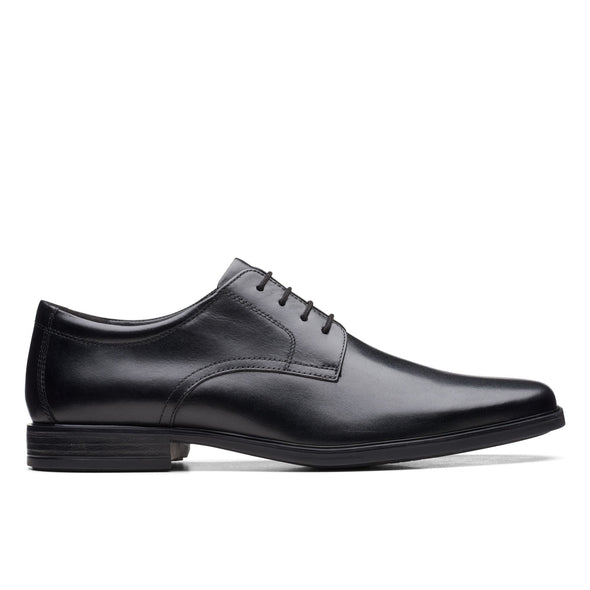 Clarks Howard Walk Black Leather - Standard Width