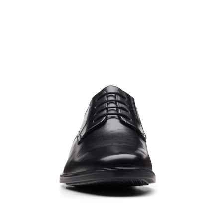 Clarks Howard Walk Black Leather - Standard Width