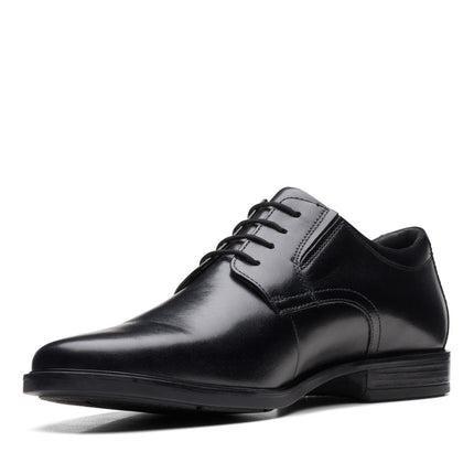 Clarks Howard Walk Black Leather - Standard Width