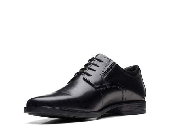 Clarks Howard Walk Black Leather - Standard Width