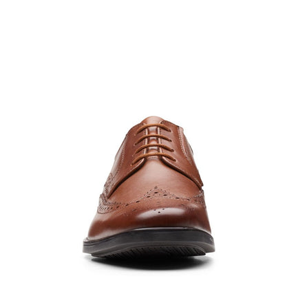 Clarks Howard Wing Dark Tan Leather