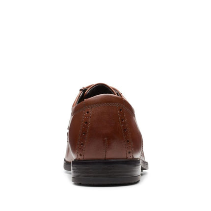 Clarks Howard Wing Dark Tan Leather
