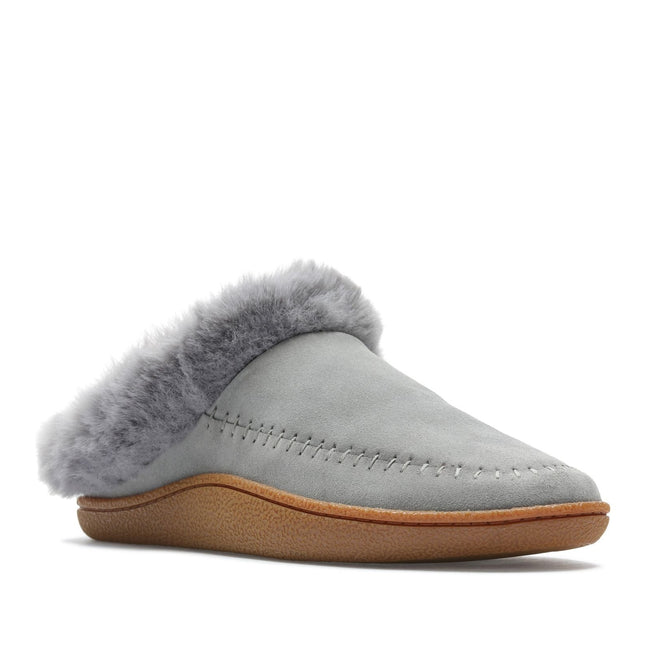 Clarks Pilton Home Grey Suede