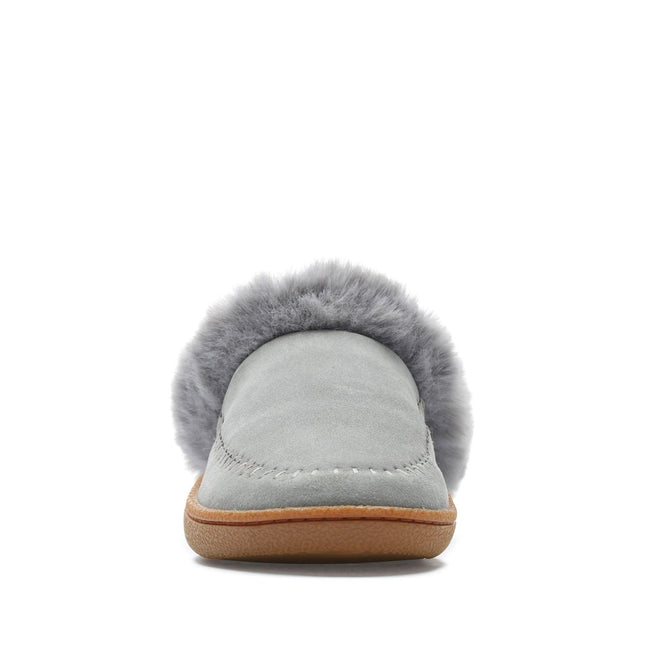 Clarks Pilton Home Grey Suede