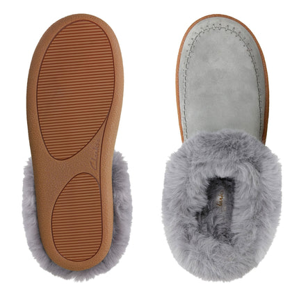 Clarks Pilton Home Grey Suede