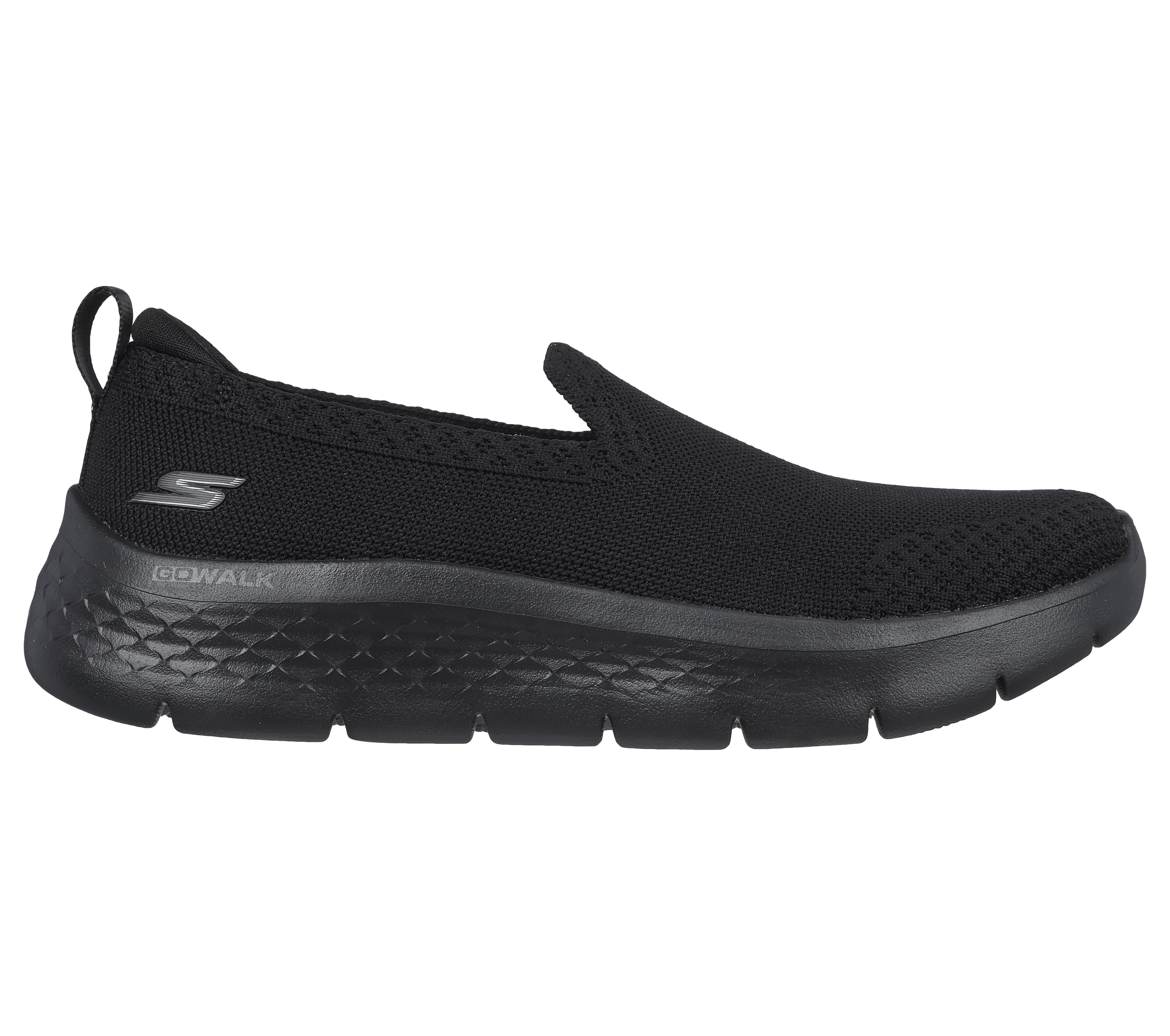 Skechers go walk all black sales