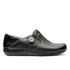 Clarks Un Loop Black Leather