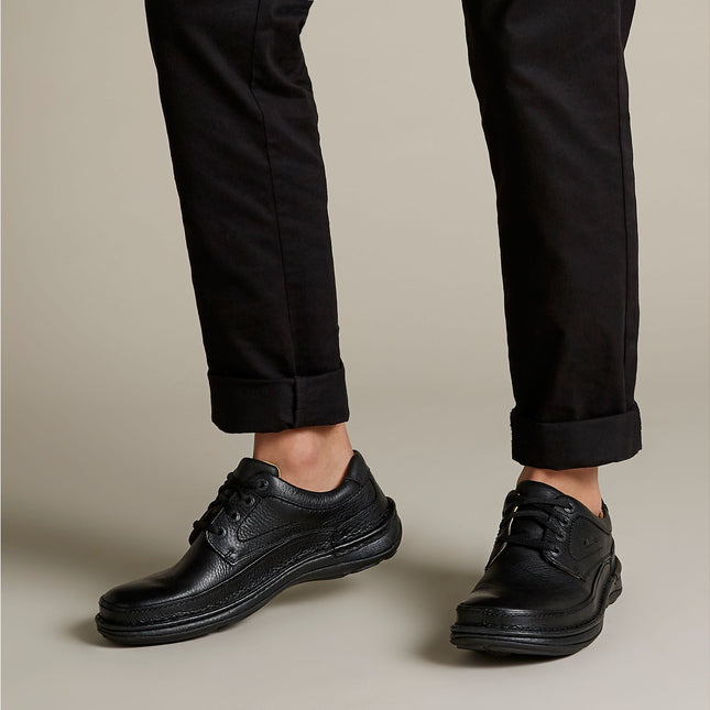 Clarks Nature Three Black Leather