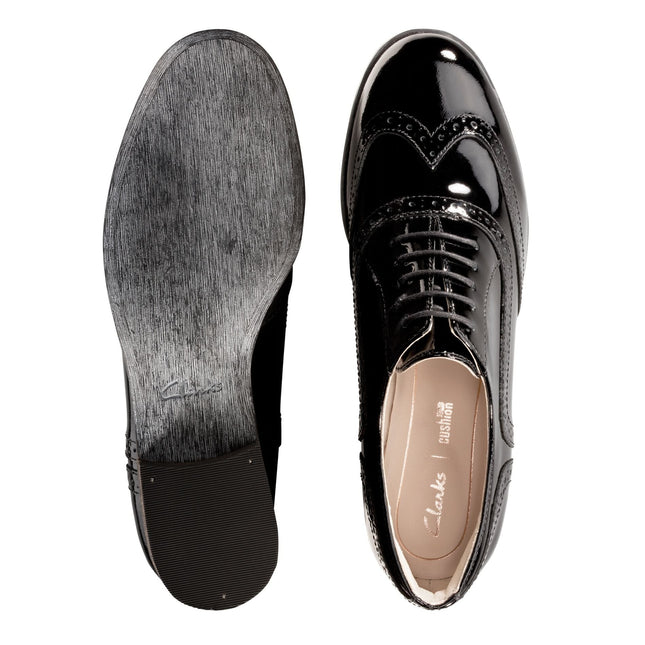 Clarks Hamble Oak Black Patent