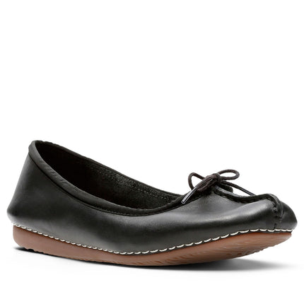 Clarks Freckle Ice Black Leather