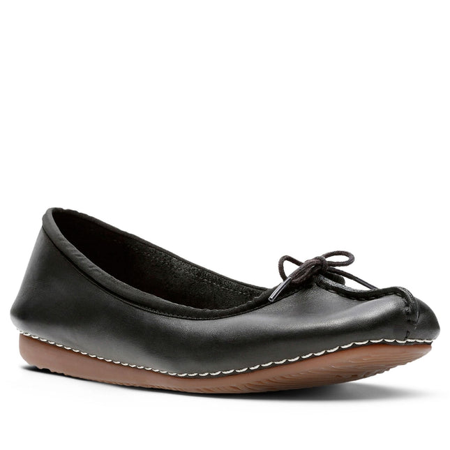 Clarks Freckle Ice Black Leather